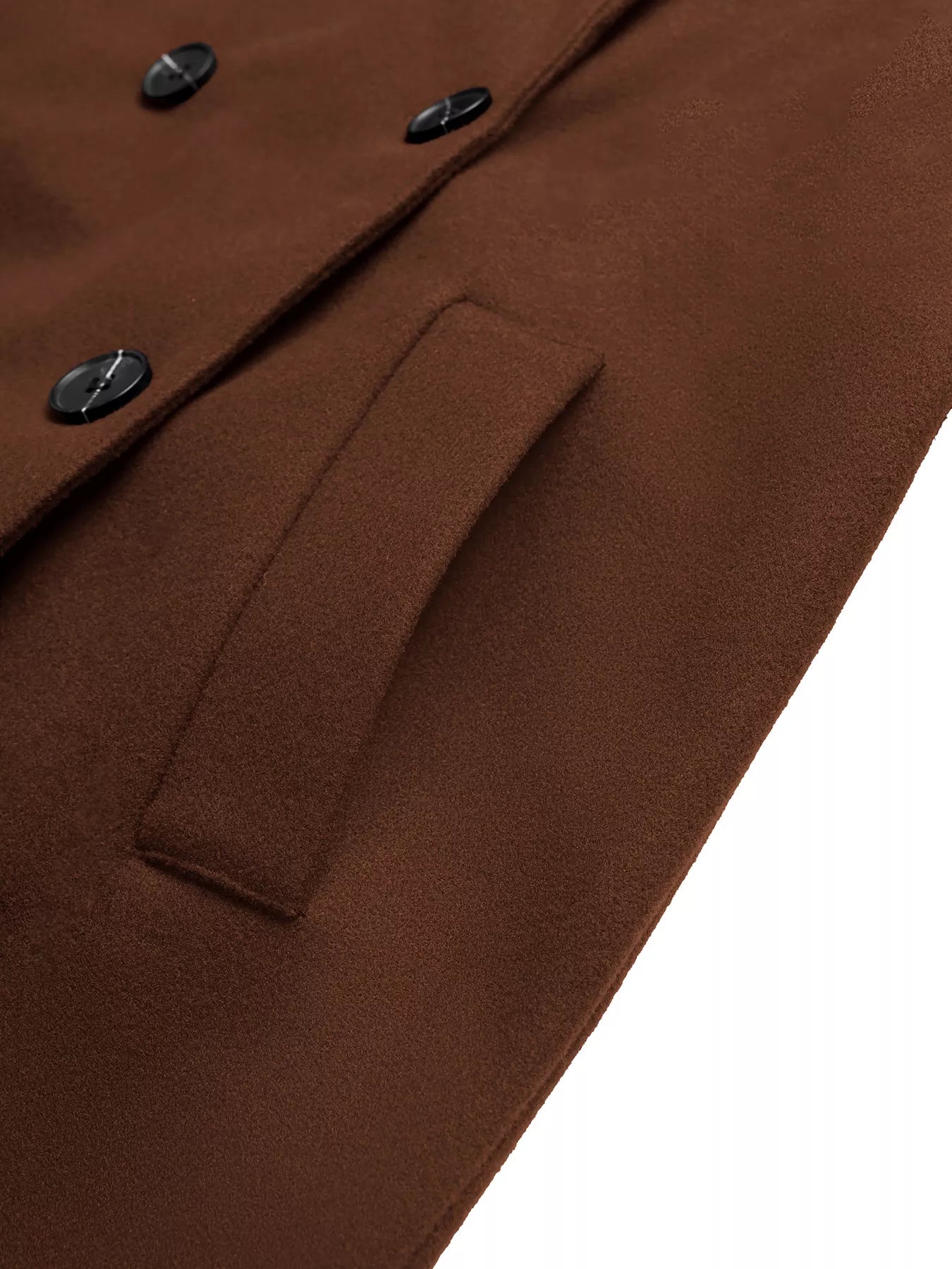 Lapel Collar Belted Wool-Blend Long Coat.